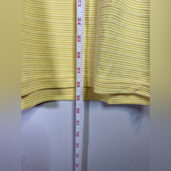 Tommy Bahama Polo Shirt Mens Size L Collared Solid Yellow Modal Polyester Ribbed - Picture 8 of 8